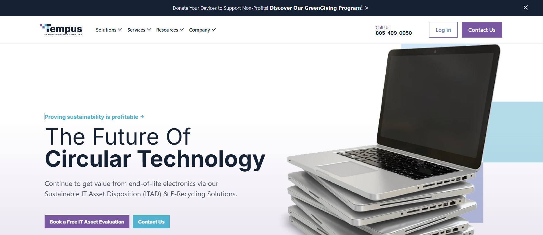SaaS landing page mockup by Xpertza