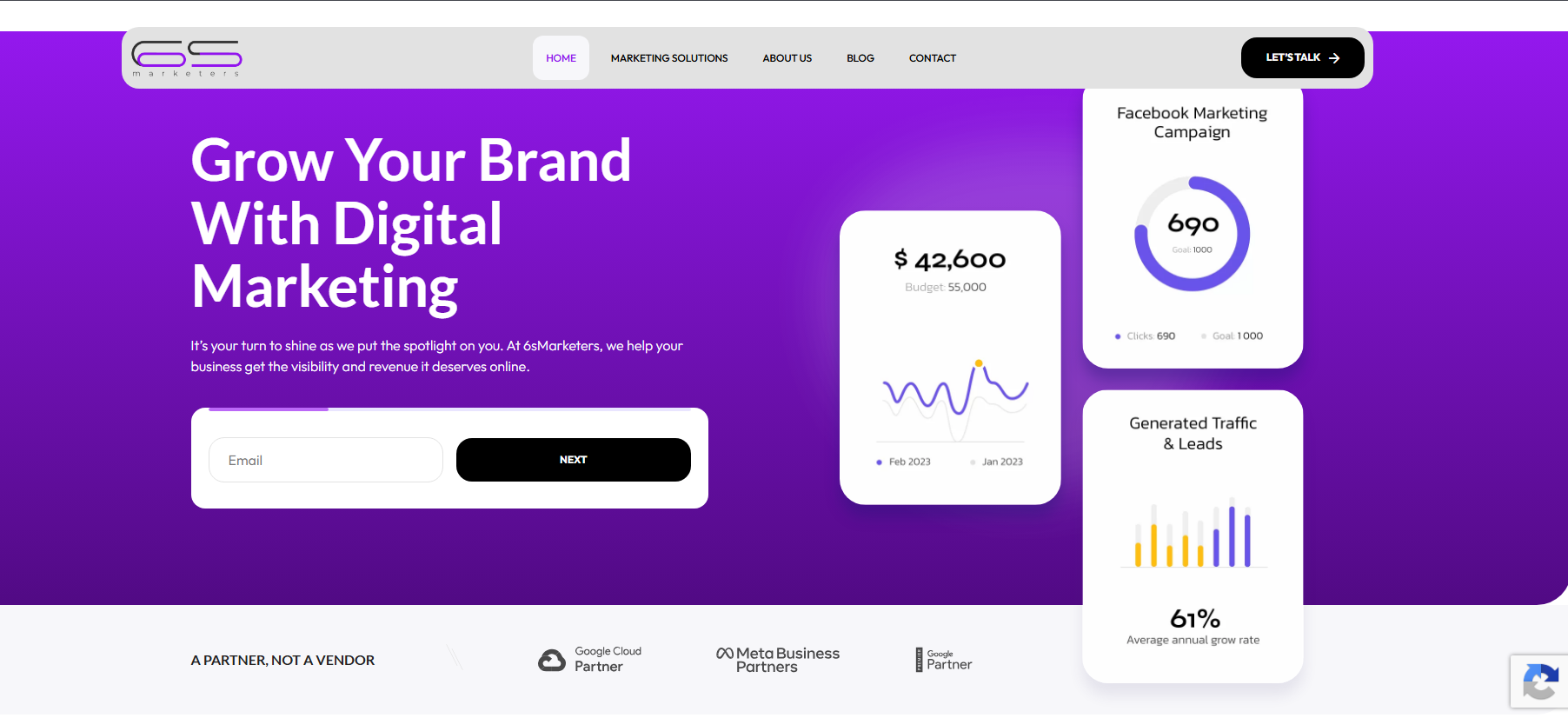6S Marketers website screenshot